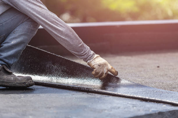 Professional Basement Waterproofing technician working in Fairmount, IN
